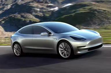 Used Tesla model 3 electric vehicle